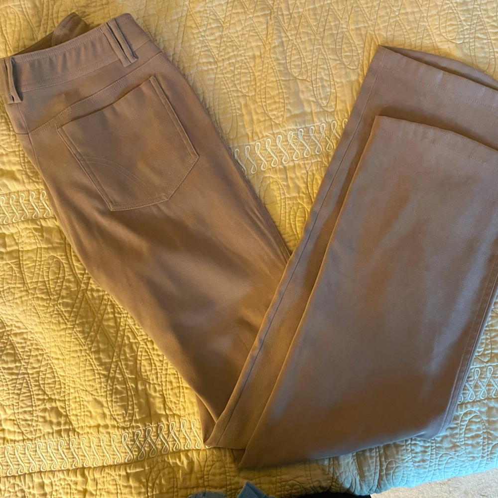 Beige jeans for business casual